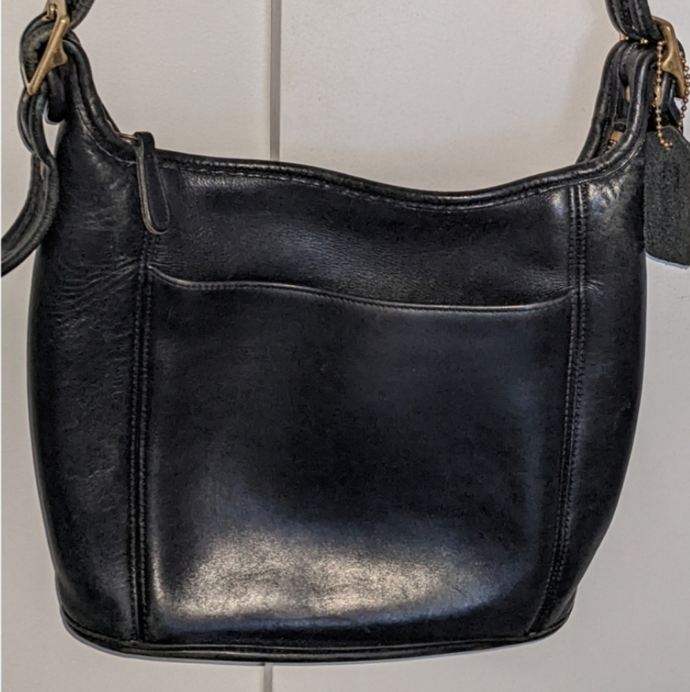 VINTAGE-COACH Shoulder strap/crossbody leather purse Please look at ALL pics!!!! - Picture 7 of 12